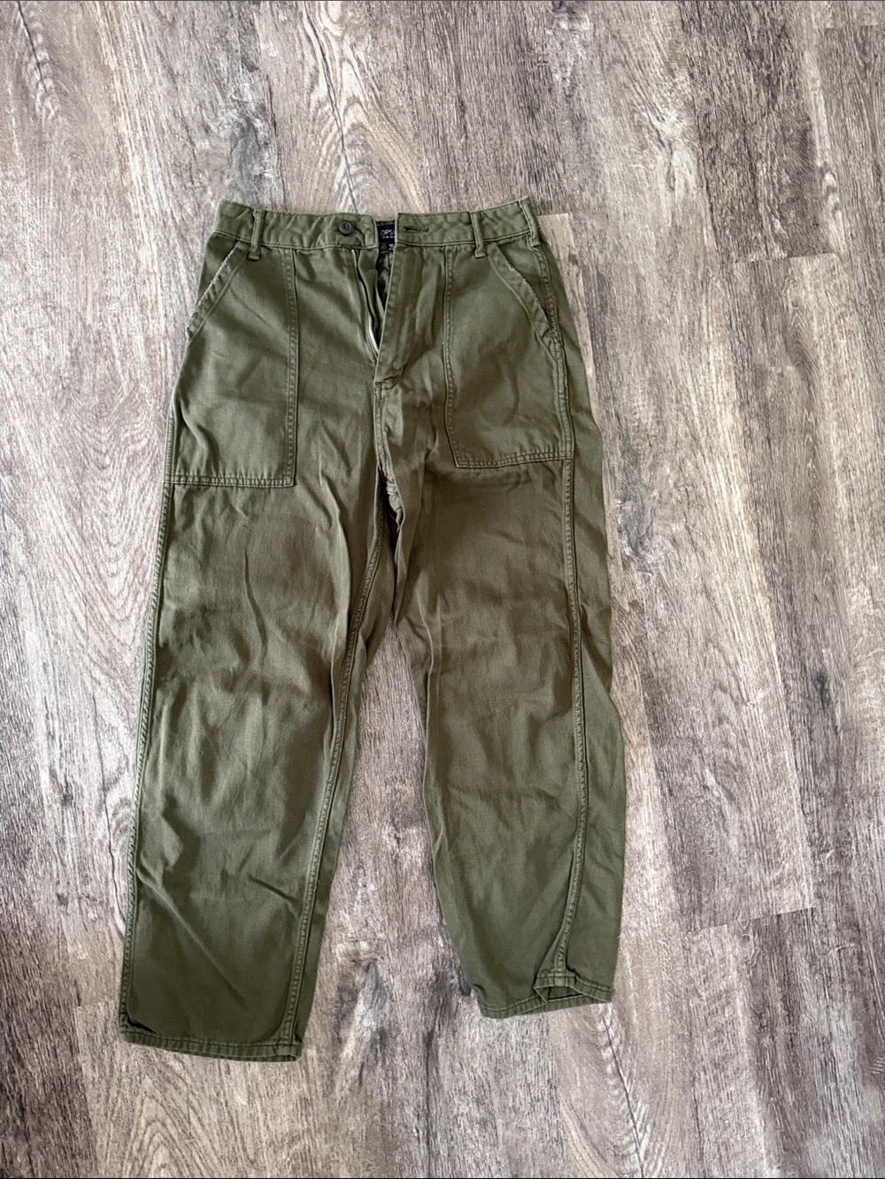 Topshop Olive Pants